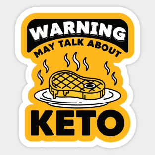 Hilarious Keto Warning Sticker